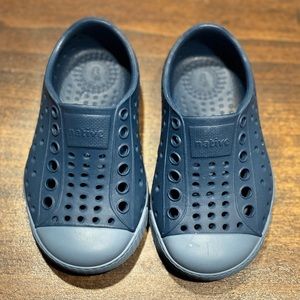 Native Jefferson Child Kids Shoe Blue Size C5 (12-18 Months) Slip On Shoes